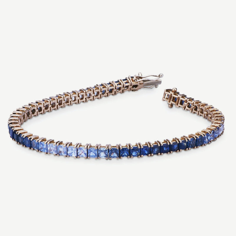 Blue Marine tennis bracelet - Maison Celaj